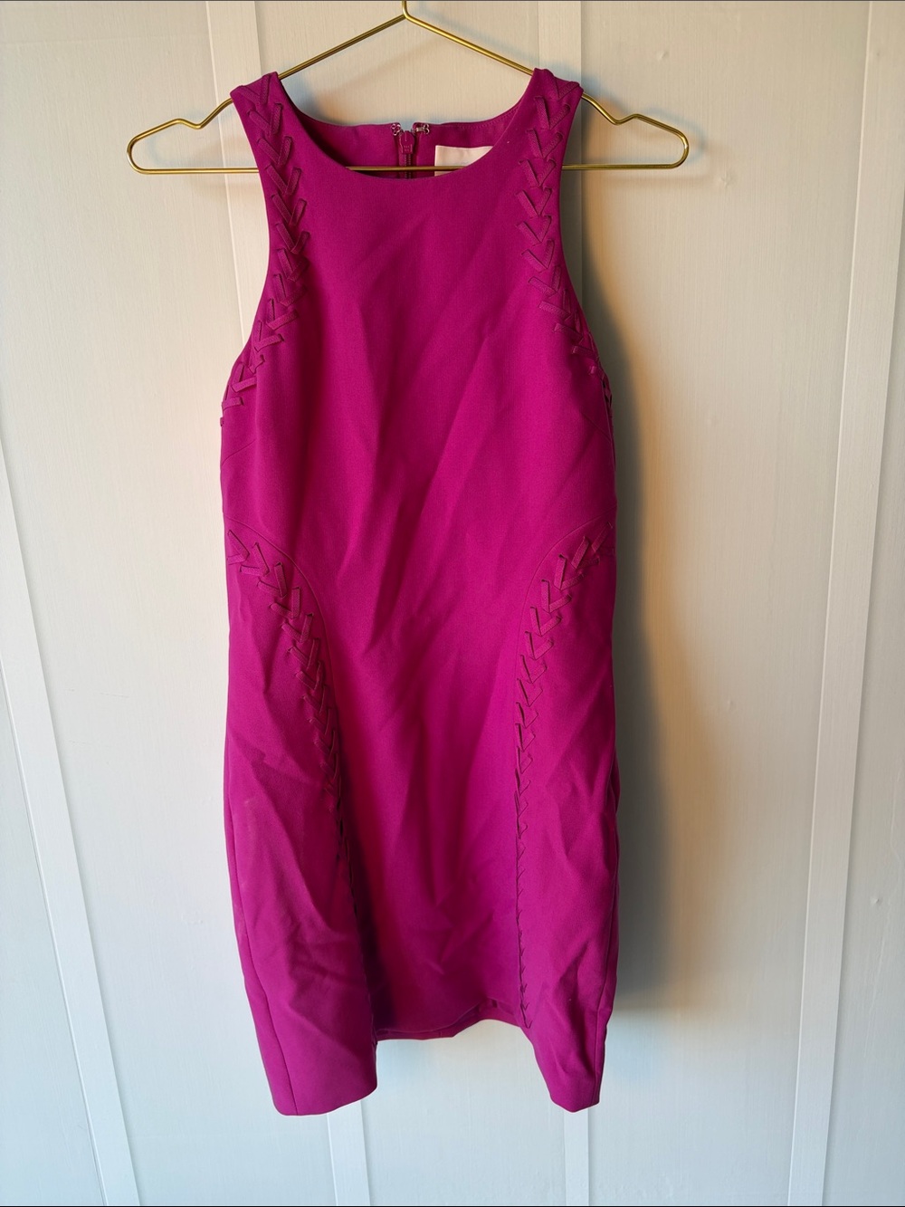 cinq a sept Fuchsia Sleeveless Shift Dress